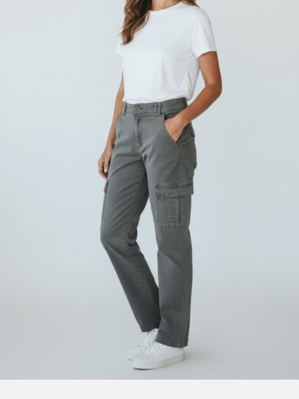 Democracy Gray Cargo Pants